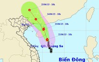 Bão số 1 tiến thẳng về đảo Hải Nam của Trung Quốc