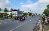 Tai nạn tại Tiền Giang: Xe tải va chạm xe tay ga trên QL50, 2 người nguy kịch