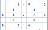 Mời các bạn thử sức với ô số Sudoku 3218 mức độ Khó