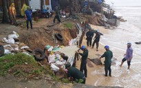 Phú Quốc: Sóng đánh sạt lở bờ biển, dân cầu cứu công an, biên phòng