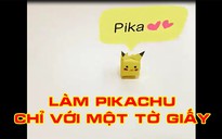 Cách làm Pokemon Pikachu siêu dễ thương chỉ với một tờ giấy