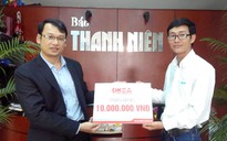 Tặng học bổng cho con em đại lý phát hành Báo Thanh Niên