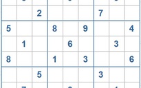Mời các bạn thử sức với ô số Sudoku 3598 mức độ Khó