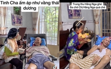 Cô con gái hiếu thảo 'pha đủ trò' khi chăm cha già nằm liệt giường