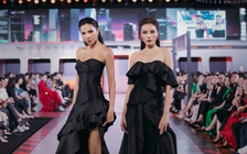 Kỳ Duyên Minh Triệu làm vedette show thời trang Express Thu Đông 2023 tại Hà Nội
