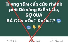 Đề nghị xử lý chủ trang Facebook đăng sai sự thật về Trung tâm Cấp cứu Đà Nẵng