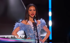 Bùi Quỳnh Hoa trình diễn tự tin tại bán kết Miss Universe 2023