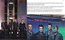 Quảng cáo sàn tiền ảo, web cờ bạc xuất hiện trong đêm nhạc Westlife