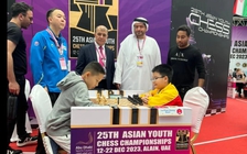 Kỳ thủ học lớp 3 Lê Phan Hoàng Quân vô địch giải cờ vua trẻ châu Á