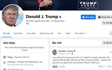 Ông Trump được khôi phục tài khoản Facebook, Instagram