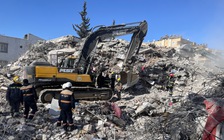 Cảnh tan hoang tại địa điểm mới ở Thổ Nhĩ Kỳ đoàn Việt Nam đến cứu nạn