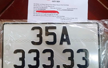 Ninh Bình: Biển số ngũ quý 35A - 333.33 đã có chủ