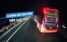 Phẫn nộ xe khách giường nằm lạng lách đánh võng, ‘chèn đường’ xe khác trên cao tốc