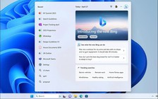 Microsoft đưa AI Bing vào thanh tác vụ Windows 11