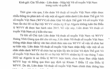 Liên đoàn Võ thuật cổ truyền Việt Nam lên tiếng về vụ việc rắc rối