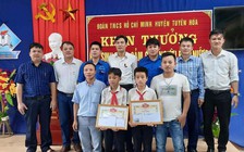 Vinh danh 2 học sinh cứu người lớn đuối nước