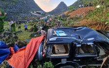 Ô tô lao xuống vực ở chân đèo Mã Pì Lèng, một người thoát chết thần kỳ