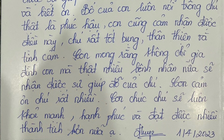 Bất ngờ với lá thư tay khen ngợi bác sĩ 'phúc hậu, thân thiện'