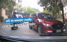 ‘Bó tay’ tài xế Mazda CX-5 cố tình đỗ xe ngược chiều, còn thái độ thách thức