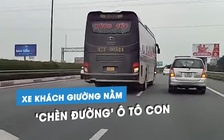 Xe khách cố tình ‘chèn đường’ nhiều ô tô con trên cao tốc: Dân mạng phẫn nộ