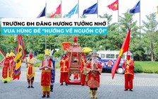 Trường đại học dâng hương tưởng nhớ Vua Hùng để ‘Hướng về nguồn cội’