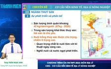 Bí quyết ôn thi tốt nghiệp THPT đạt điểm cao: Kinh tế nông nghiệp Việt Nam