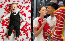 Vợ chồng thủ môn Bùi Tiến Dũng lần đầu khoe con trai cực đáng yêu
