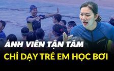 Ánh Viên chạy xe hơn 30 km tới lớp bơi miễn phí dạy các em nhỏ