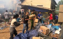 Hàng trăm ki ốt, sạp hàng thiệt hại trong vụ cháy chợ huyện ở Đắk Lắk