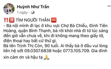 Gia đình đã có tin về cụ bà 90 tuổi biệt tích ở TP.HCM: ‘Mẹ không còn nữa…’