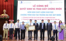 Trao giấy chứng nhận chương trình đào tạo trình độ thạc sĩ cho Trường ĐH Quy Nhơn