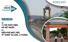 Nghe nhanh 6h ngày 9.6: 11 hồ thủy điện đã hết nước | Hiệu phó mất việc vì không đi làm…3 tháng