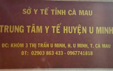 Cà Mau: Trung tâm Y tế H.U Minh đã hoàn trả 2 tỉ đồng tạm ứng