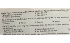 Bộ GD-ĐT xác nhận đề thi môn sử có câu hỏi diễn đạt không chặt chẽ