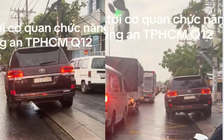 Từ clip người dân cung cấp, CSGT TP.HCM xử phạt tài xế cho ô tô leo lề