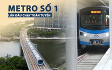 Hành trình tàu metro số 1 lần đầu chạy toàn tuyến cả ngầm và trên cao