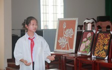 Nữ sinh lớp 8 'tái sinh' rác thải thành đồ trang trí