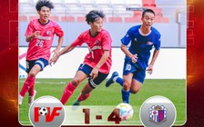 U.16 PVF thua U.16 Cerezo Osaka, vẫn còn cơ hội tranh hạng ba