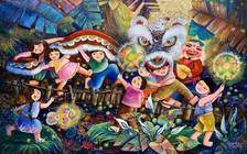Họa sĩ Việt trên đất Thái: Vẽ tranh để giúp con hiểu về Trung thu Việt Nam