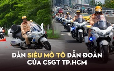 Cận cảnh dàn siêu mô tô dẫn đoàn bạc tỉ mỗi xe của CSGT TP.HCM