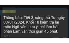 Cà Mau: 365 học sinh kiểm tra lại môn văn vì đề thi sai quy định