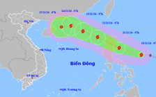 Thời gian và cấp độ bão Toraji vào Biển Đông thành bão số 8