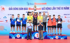 Những người chiến thắng tại giải bóng bàn tranh Cúp Báo Hànộimới 2024