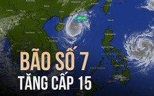 Bão số 7 (Yinxing) vẫn mạnh cấp 15, còn cách Hoàng Sa 365 km