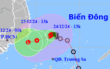 Bão số 10 không di chuyển, vùng ảnh hưởng đất liền thu hẹp