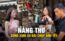 Ngắm ‘nàng thơ’ Đà Nẵng xúng xính áo dài chụp ảnh tết