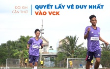 Đội ĐH Cần Thơ tập dưới nắng gắt, quyết lấy vé vào VCK TNSV Thaco Cup 2024