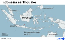 Động đất rung chuyển phía bắc Indonesia, nhiều người hoảng sợ