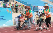 Hàng trăm thanh thiếu niên khuyết tật tham gia ngày hội 'thể thao thân thiện'