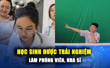 Học sinh được trải nghiệm làm nha sĩ, phóng viên